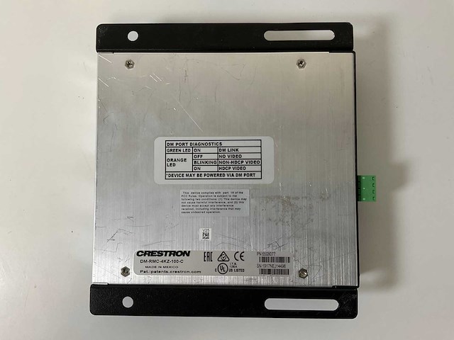 Crestron (dm-rmc-4kz-100-c), digitalmedia 8g+ 4k60 4:4:4 hdr receivers & room controllers 100 (12x) - afbeelding 10 van  10