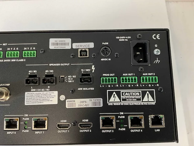 Crestron (dmps-300-c-aec), professional presentation media system 300 w/acoustic echo cancellation - afbeelding 6 van  7