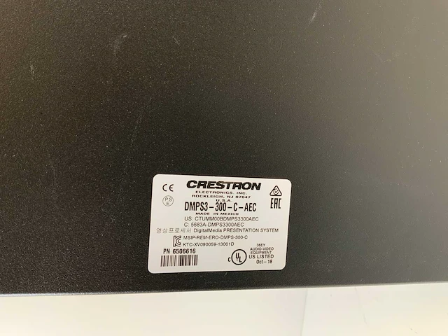 Crestron (dmps3-300-c-aec) 3-series digitalmedia presentation system 300 w/audio conferencing interface - afbeelding 6 van  6