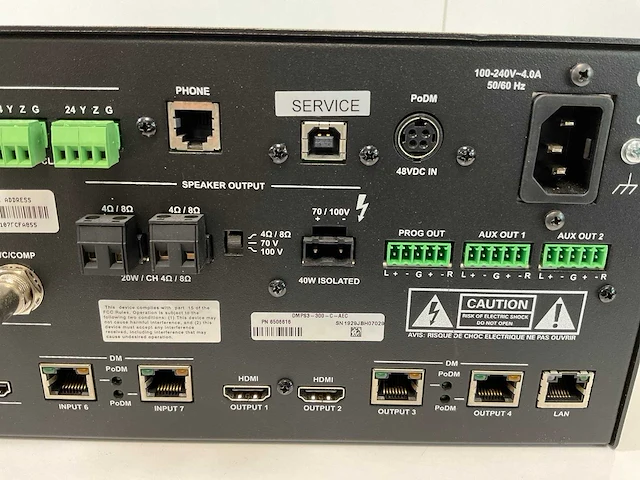 Crestron (dmps3-300-c-aec), 3-series professional presentation media system 300 w/acoustic audio conferencing interface - afbeelding 6 van  7