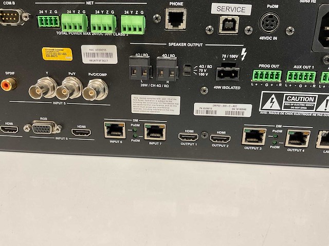 Crestron (dmps3-300-c-aec), 3-series professional presentation media system 300 w/acoustic audio conferencing interfaces (2x) - afbeelding 7 van  7