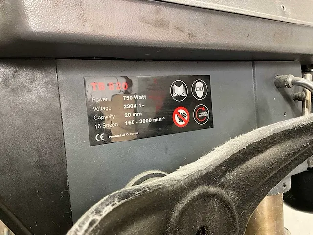 Creusen tb820 tafelboormachine - afbeelding 6 van  6