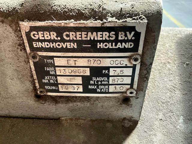 Crimex et870occ luchtcompressor - afbeelding 4 van  5