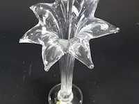 Cristalcoa bloemvormige dikwandige vaas - afbeelding 2 van  5