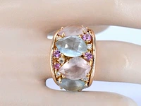 Crivelli - rosegouden ring met barok edelstenen - afbeelding 3 van  10