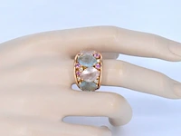 Crivelli - rosegouden ring met barok edelstenen - afbeelding 4 van  10