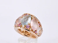 Crivelli - rosegouden ring met barok edelstenen - afbeelding 5 van  10