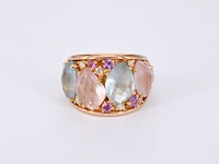 Crivelli - rosegouden ring met barok edelstenen - afbeelding 7 van  10