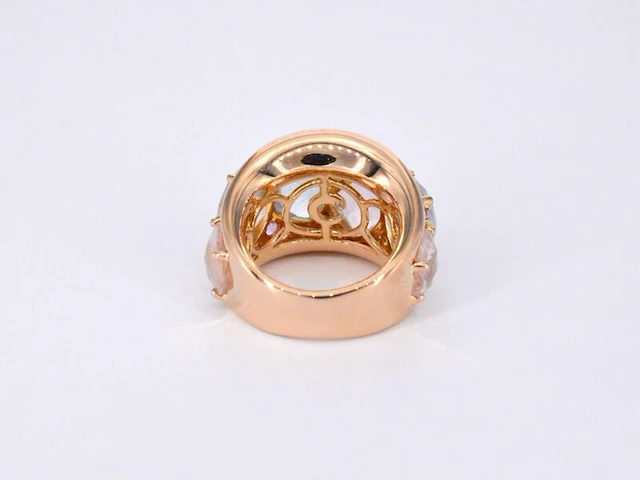 Crivelli - rosegouden ring met barok edelstenen - afbeelding 8 van  10