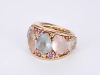 Crivelli - rosegouden ring met barok edelstenen - afbeelding 9 van  10