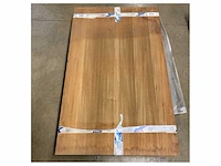 Crn 304443 foldable teak table top natural finish 90-180 x 145 x 4 cm - afbeelding 1 van  2