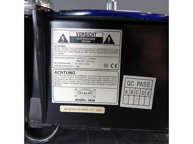 Crosley cr-81 'bluebird' radio - afbeelding 5 van  5