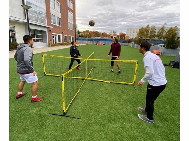 Crossnet soccer 4 vakken voetvolley net (30x) - afbeelding 2 van  4