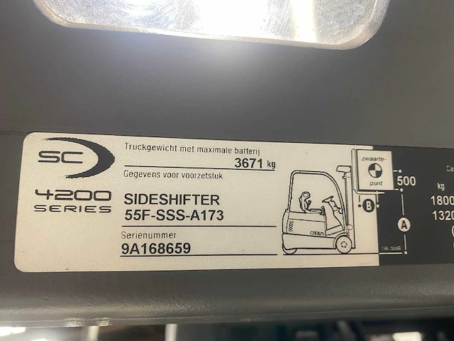 Crown - sc4240-1.8 - forklift trucks - 2010 - afbeelding 6 van  15
