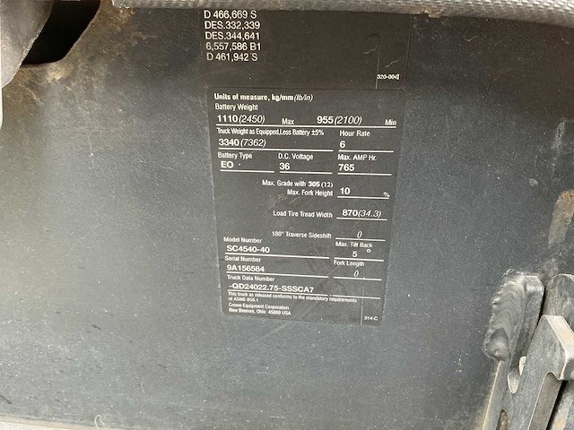Crown - sc4540-40 - vorkheftrucks - afbeelding 5 van  13