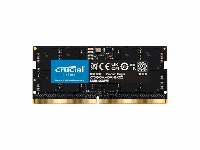 Crucial laptopgeheugen ct16g56c46s5 16gb ddr5 sodimm 5600mhz 1 x 16 gb - afbeelding 1 van  5