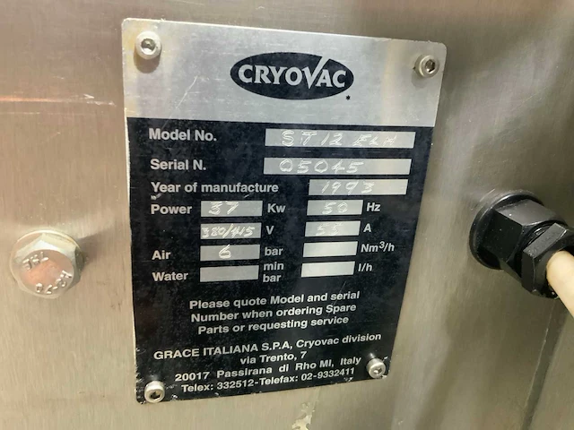 Cryovac st12 elh waterbaklift - afbeelding 8 van  8