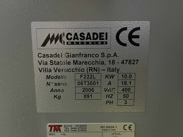 Csadei - 2006 - f 222l - tafel- en spilfreesmachine - afbeelding 6 van  16