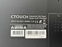 Ctouch clap-75uhda5 - 4k 75" interactieve touchscreen met muurbeugel - afbeelding 11 van  21