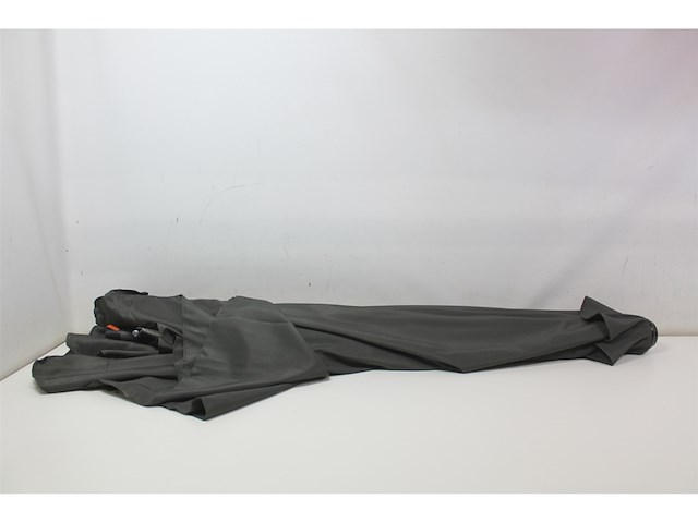 Cuhoc grijze parasol met hoes 3m stokparasol met volanten opdraaier en redlabel hoes - afbeelding 5 van  6