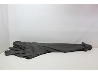 Cuhoc grijze parasol met hoes 3m stokparasol met volanten opdraaier en redlabel hoes - afbeelding 5 van  6