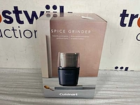 Cuisinart - elektrische kruidenmolen ss - spice grinder - koffiemolen - dubbele rvs kommen met opbergdeksels - blauw - rvs - afbeelding 2 van  2