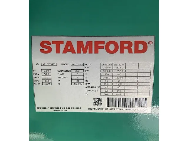 Cummins kta38-g5 - 1100 kva - open generator - afbeelding 4 van  14