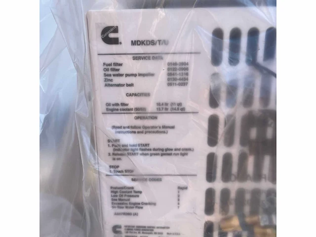 Cummins onan 29 kw marine diesel generator 230v | 60hz - 29mdkds - afbeelding 6 van  7