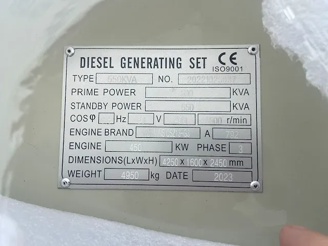 Cummins qsz13-g3 - 550 kva - silent generator - afbeelding 8 van  13