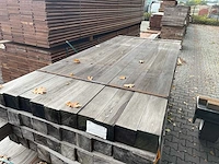 Cupiuba balken geschaafd 2000-2750x90x90mm (40x) - afbeelding 1 van  3