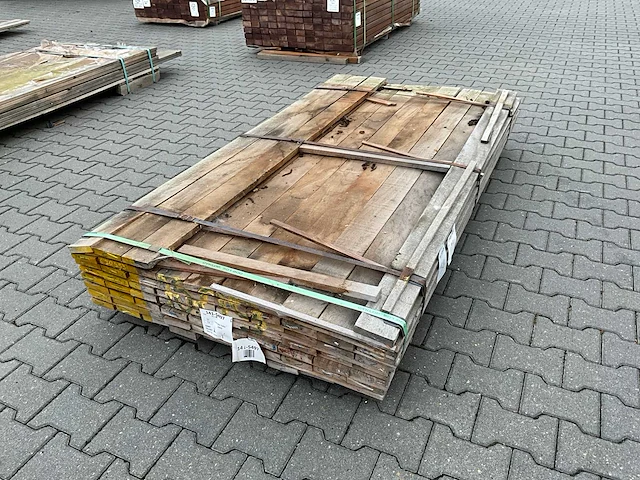 Cupiuba hardhout vlonderplank (2000x100x20mm) (72x) - afbeelding 1 van  3