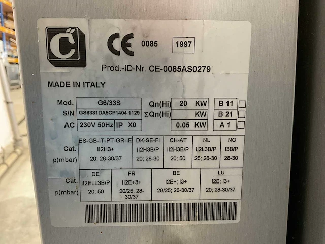 Cuppone g6/3s en g6/33m pizza oven (2x) - afbeelding 6 van  15