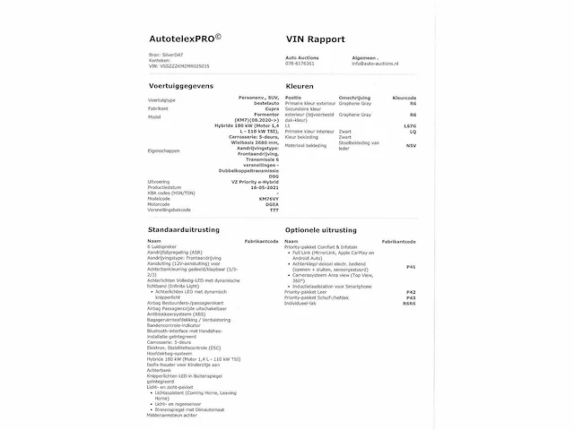 Cupra formentor 1.4 e-hybrid phev 245pk automaat 2021 - afbeelding 41 van  45