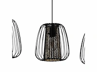 Curasao hanglamp-e27-99,5cm-zwart/goud eglo - afbeelding 2 van  2