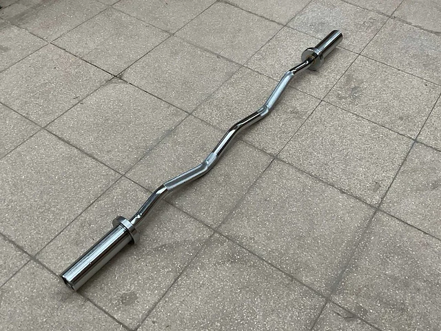 Curl 50mm gelagerd 120cm halterstang - afbeelding 1 van  2