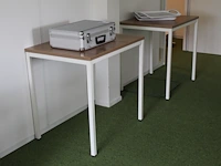 Cursus/vergader opstelling met drabert stoelen. totaal 24 tafels en 17 stoelen en 1 docententafel met verri... - afbeelding 5 van  10