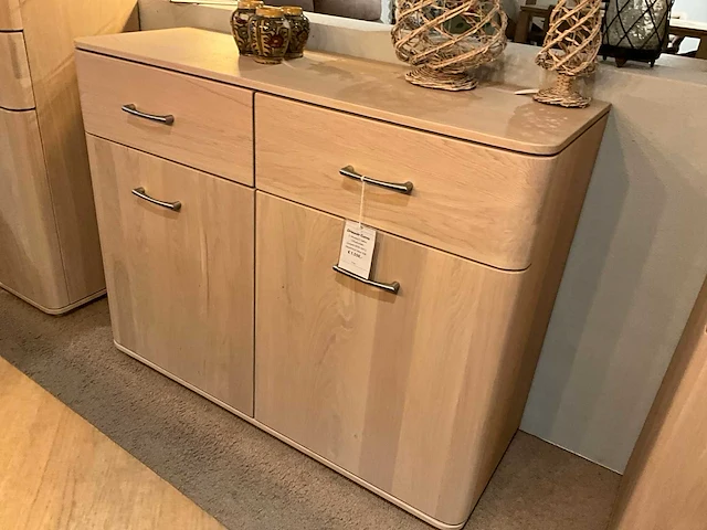 Curve eiken dressoir - afbeelding 2 van  8