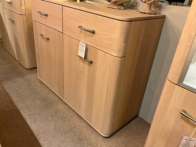 Curve eiken dressoir - afbeelding 3 van  8