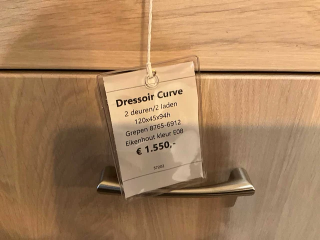 Curve eiken dressoir - afbeelding 8 van  8