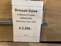 Curve eiken dressoir - afbeelding 2 van  10