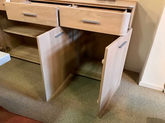 Curve eiken dressoir - afbeelding 8 van  10