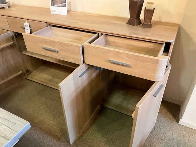 Curve eiken dressoir - afbeelding 9 van  10