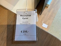 Curve eiken muurschap - afbeelding 4 van  4