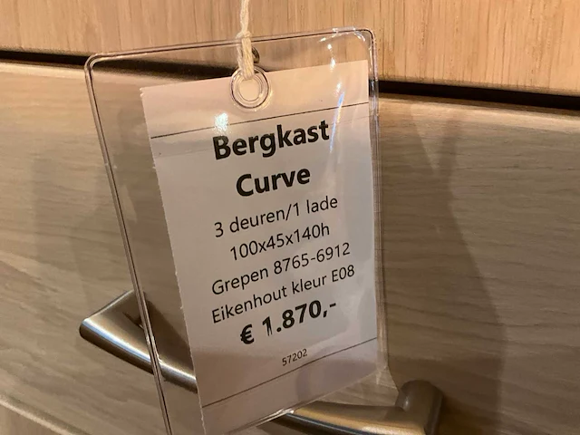 Curve eiken opbergkast - afbeelding 9 van  9