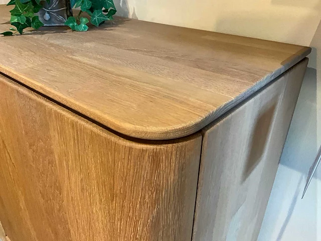 Curve eiken opbergkast - afbeelding 5 van  8