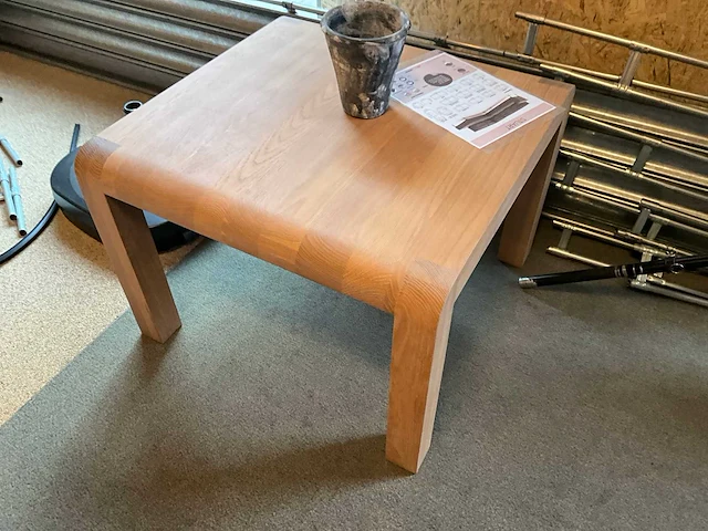 Curve eiken salontafel - afbeelding 4 van  6