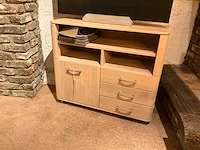 Curve eiken tv meubel - afbeelding 2 van  8