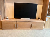 Curve eiken tv meubel - afbeelding 1 van  8
