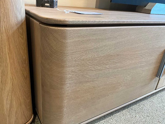 Curve eiken tv meubel - afbeelding 4 van  8