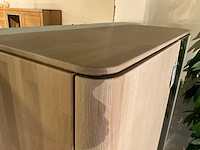 Curve eiken vitrinekast - afbeelding 4 van  8